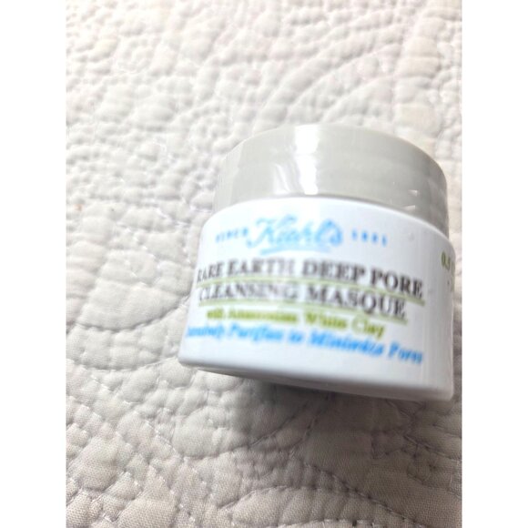 Kiehls Rare Earth Deep Pore Cleansing Masque 0.5 Oz With Travel Pouch*New - Picture 2 of 5